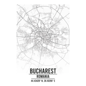 Bucharest Romania map