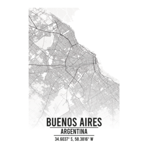 Buenos Aires Argentina map