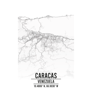 Caracas Venezuela map