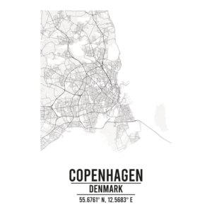 Copenhagen Denmark map