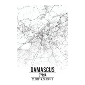 Damascaus Syria map
