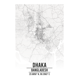 Dhaka Bangladesh map