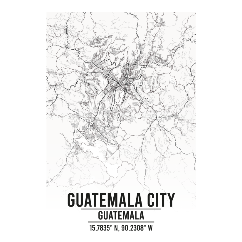 Guatemala City Guatemala map