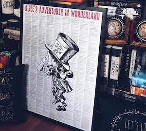 Alice In Wonderland Mad Hatter 50x70cm Print