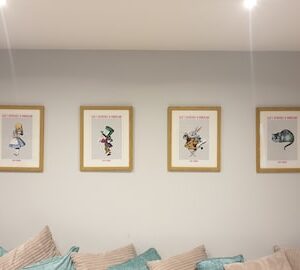 Alice In Wonderland Entire Book Over 4 A3 Prints