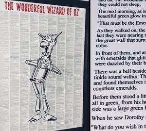 The Wonderful Wizard Of Oz 50x70cm Print