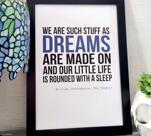 The Tempest Quote A3 Print