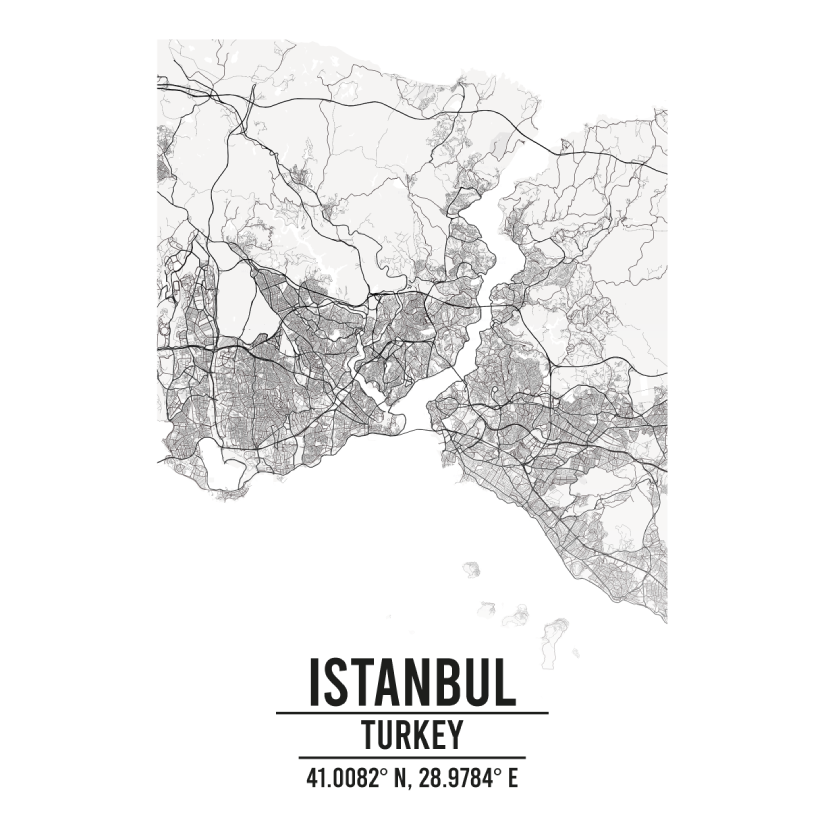 Istanbul Turkey map