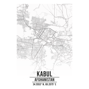 Kabul Afghanistan map