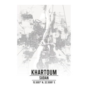 Khartoum Sudan map