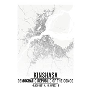 Kinshasa Democratic Republic of the Congo map