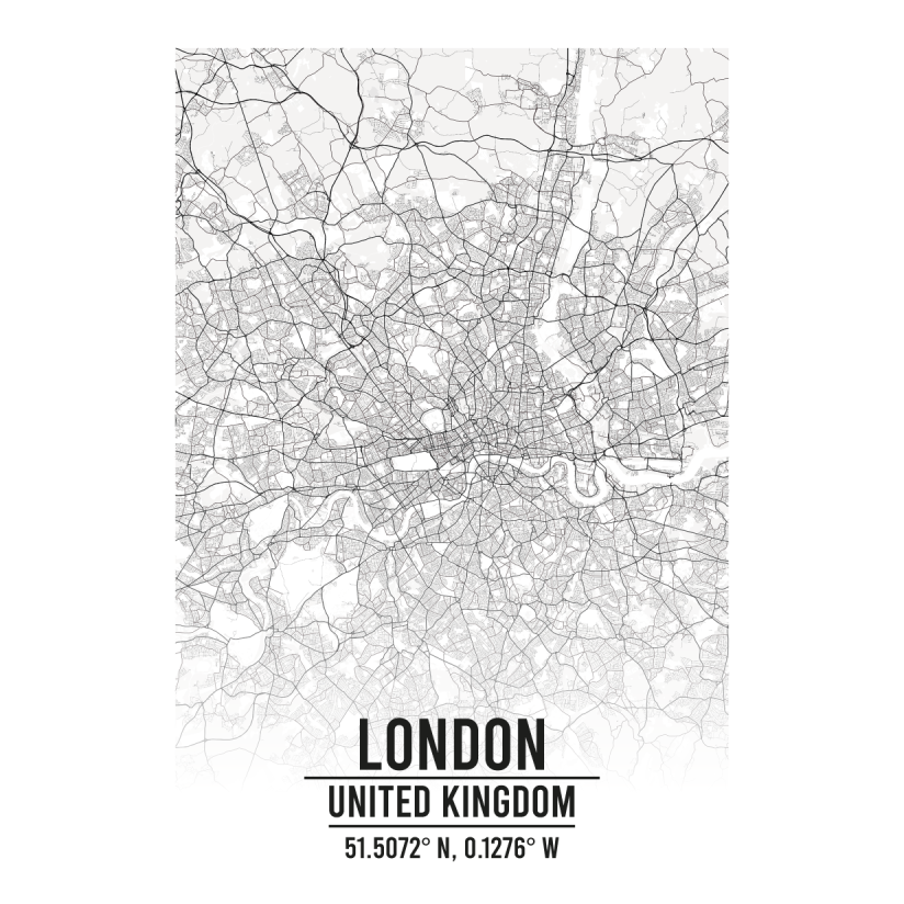London United Kingdom map