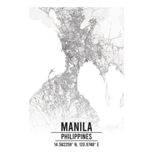 Manila Philippines map