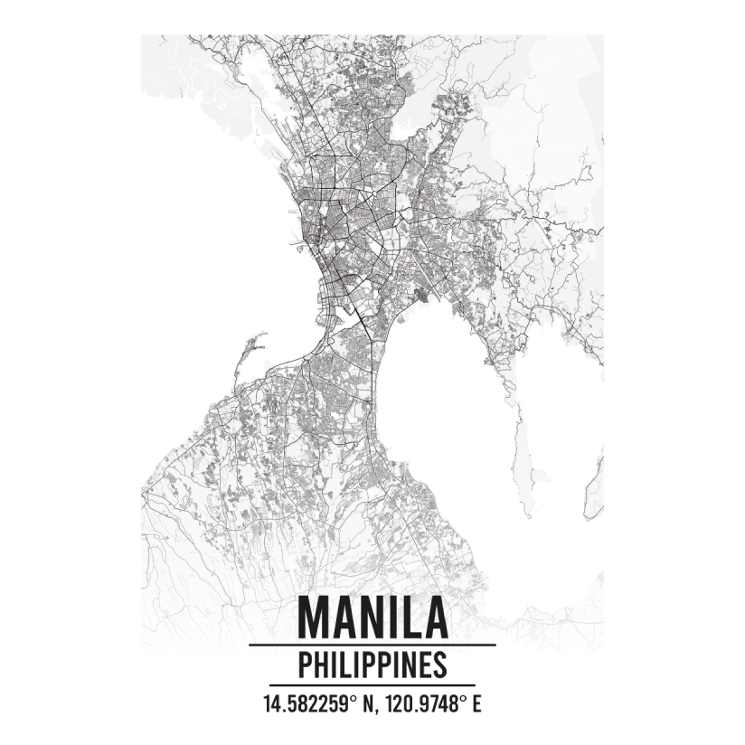 Manila Philippines map