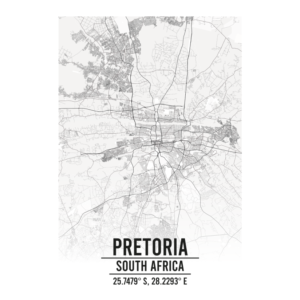 Pretoria South Africa map