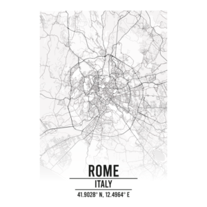 Rome Italy map