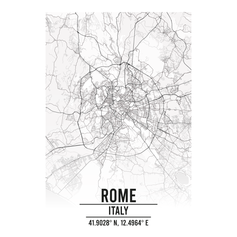 Rome Italy map