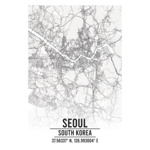 Seoul South Korea map