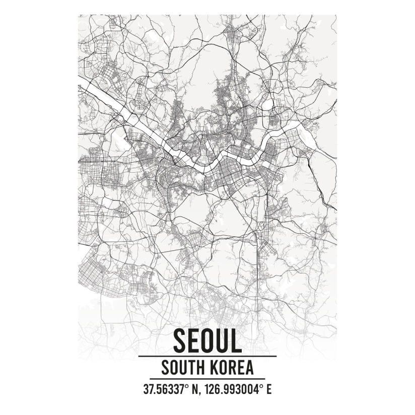 Seoul South Korea map
