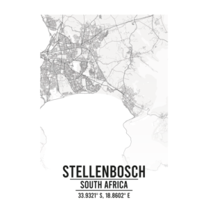 Stellenbosch South Africa map