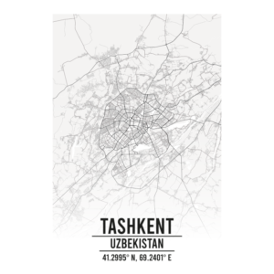 Tashkent Uzbekistan map