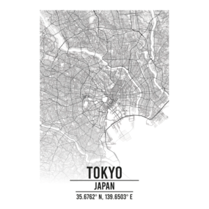 Tokyo Japan map