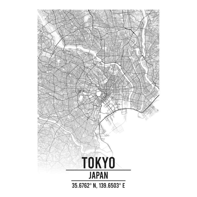 Tokyo Japan map