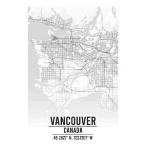 Vancouver Canada map