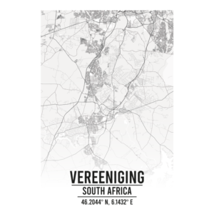 Vereeniging South Africa map