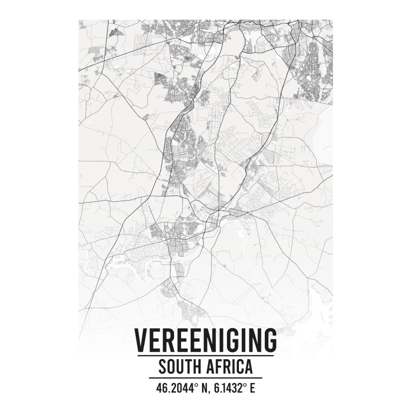 Vereeniging South Africa map