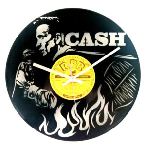 Johnny Cash Vinyl Clock