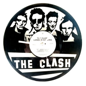 The Clash vinyl clock