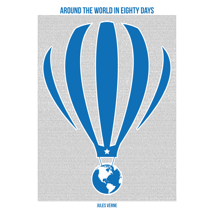 Around the World in Eighty Days print
