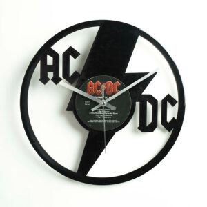 ACDC Logo Vinyl Clock