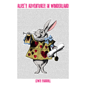 Alice in Wonderland White Rabbit print