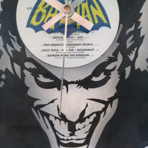 Batman Joker Vinyl Clock close up 1