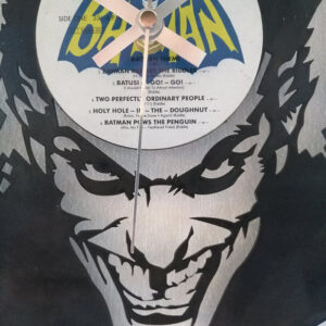 Batman Joker Vinyl Clock close up 1