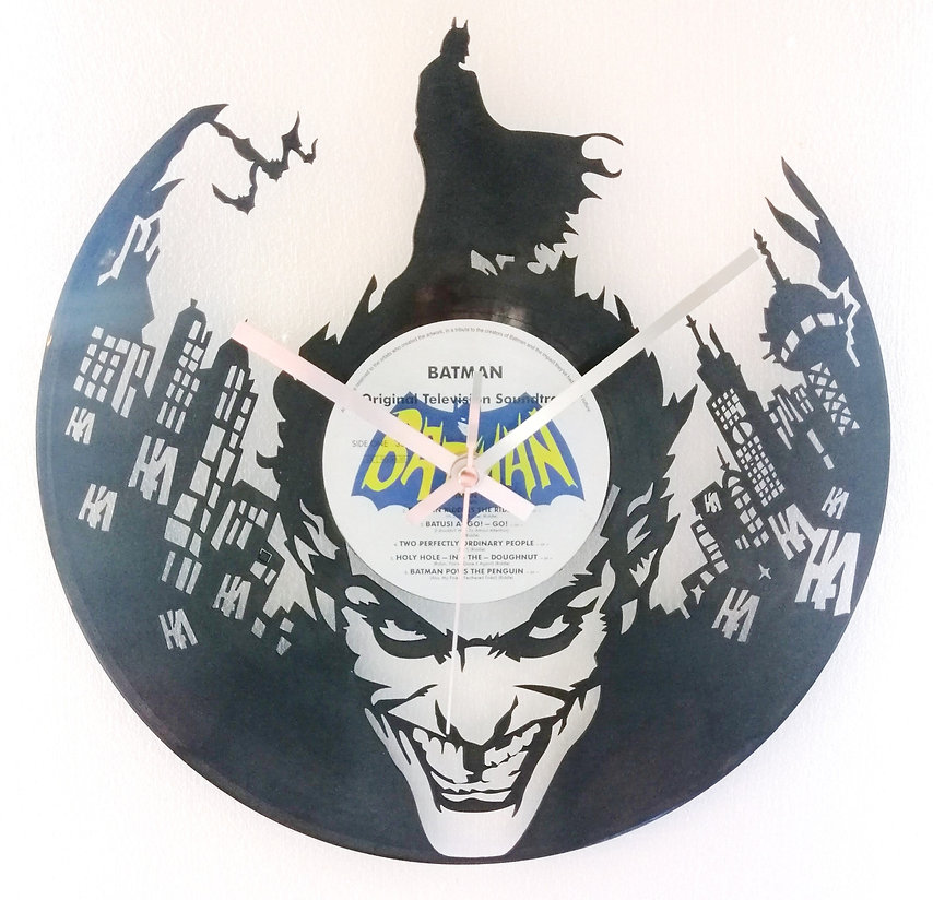 Batman Joker Vinyl Clock