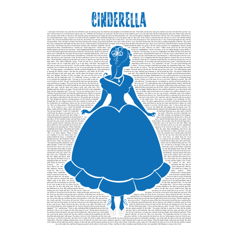 blue Cinderella print