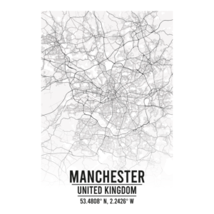 Manchester United Kingdom map