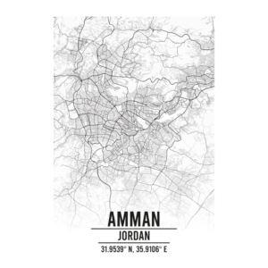 Amman Jordan map