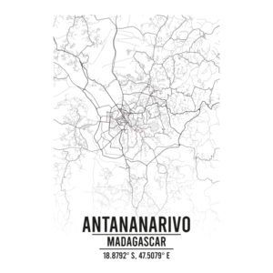 Antananarivo Madagascar map