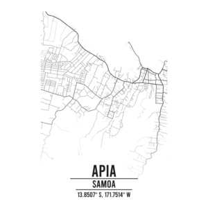 Apia Samoa map