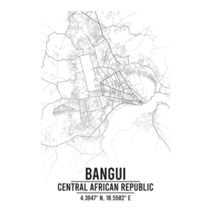 Bangui Central African Republic map