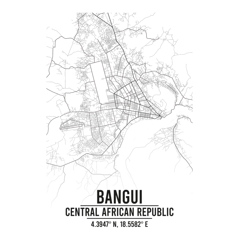 Bangui Central African Republic map