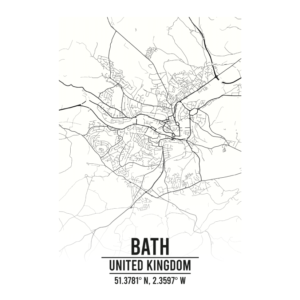 Bath United Kingdom map