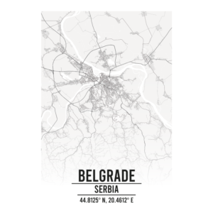 Belgrade Serbia map