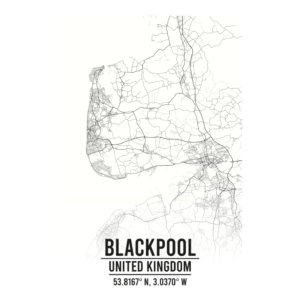 Blackpool United Kingdom map