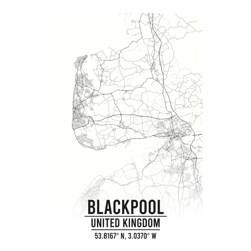 Blackpool United Kingdom map