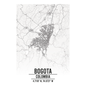 Bogota Colombia map